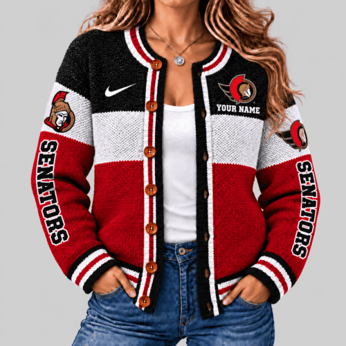 Ottawa Senators | NHL Fleece Color Block Cardigan TD
