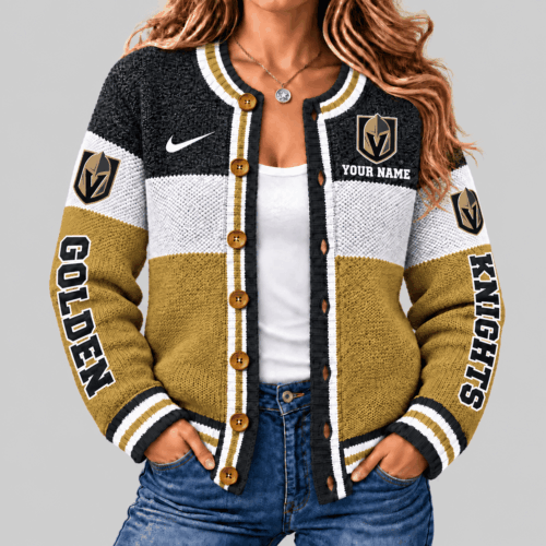 Vegas Golden Knights | NHL Fleece Color Block Cardigan TD