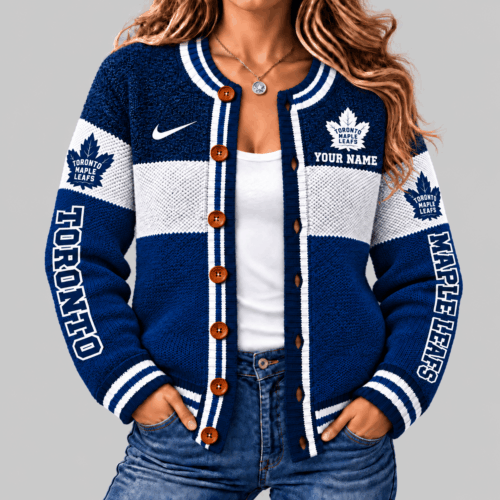 Toronto Maple Leafs | NHL Fleece Color Block Cardigan TD