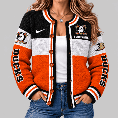 Anaheim Ducks | NHL Fleece Color Block Cardigan TD