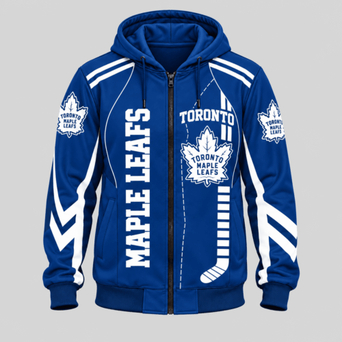 Toronto Maple Leafs | NHL Football Lace Zip Hoodie TD