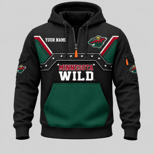 Minnesota Wild | NHL Utility Panel Half Zip Hoodie TD
