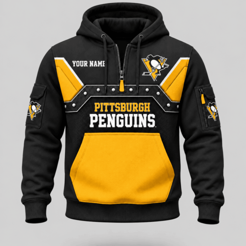 Pittsburgh Penguins | NHL Utility Panel Half Zip Hoodie TD