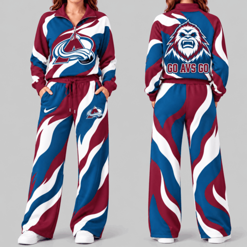Colorado Avalanche | NHL Wave Pattern Mascot Quarter Zip Set TD