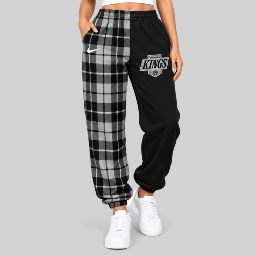 Los Angeles Kings | NHL Plaid Split Jogger Pants TD