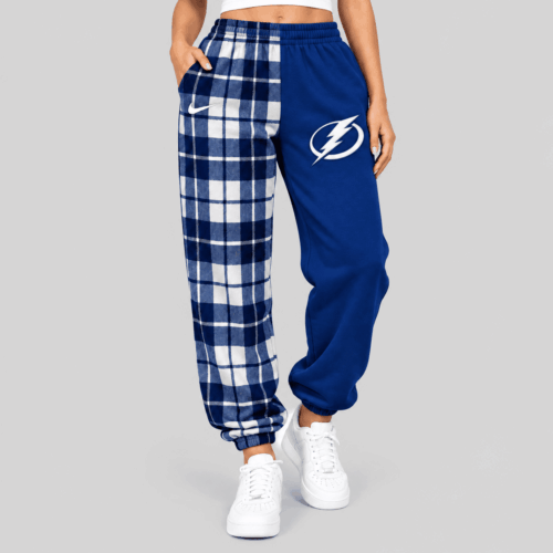 Tampa Bay Lightning | NHL Plaid Split Jogger Pants TD