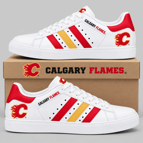 Calgary Flames | NHL Stripe Low Top Sneakers TD
