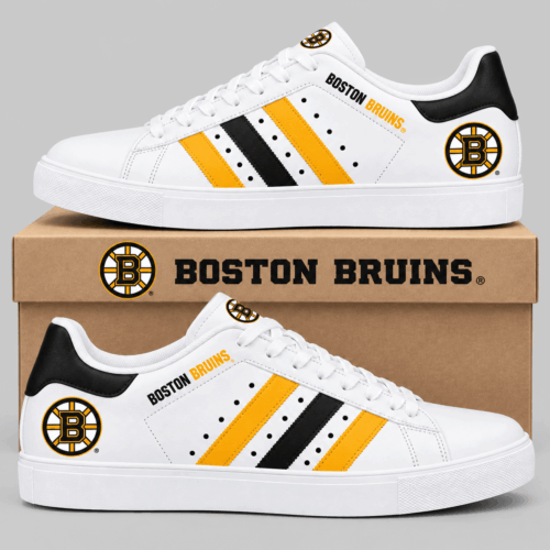 Boston Bruins | NHL Stripe Low Top Sneakers TD