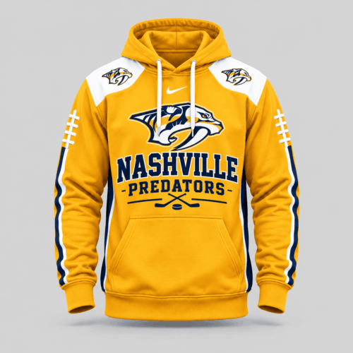 Nashville Predators | NHL Football Laces Sleeve Hoodie TD