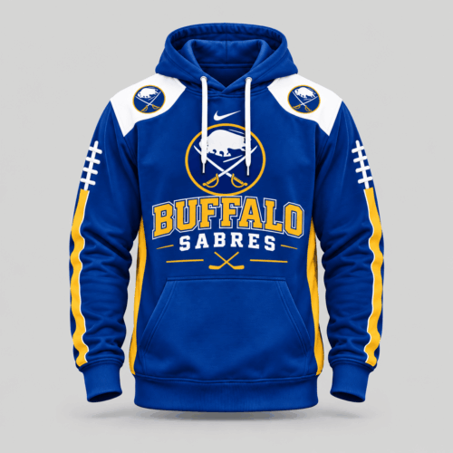 Buffalo Sabres | NHL Football Laces Sleeve Hoodie TD