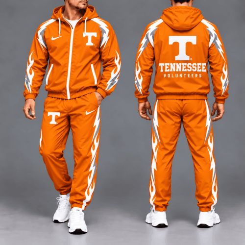 Tennessee Volunteers | Premium NCAA Elevate Performance Full-Zip Hooded Jacket & Jogger Pants Set NTH1