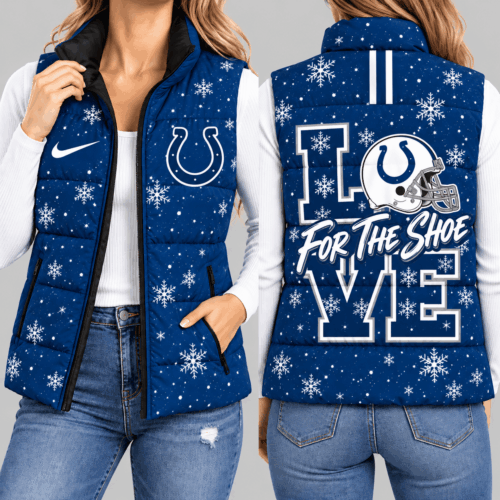 Indianapolis Colts | NFL Snowflake Love Puffer Vest TD