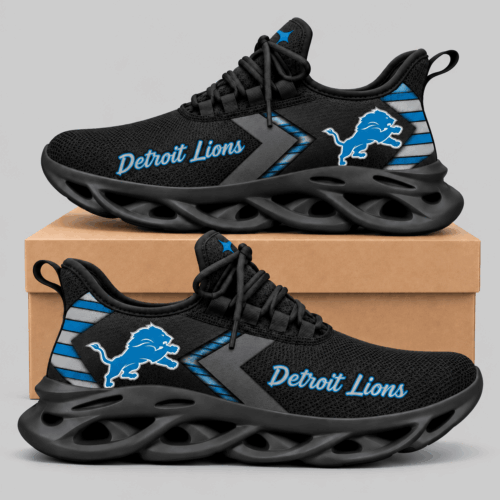 Detroit Lions | NFL Script Wordmark Wave Sole Sneakers TD