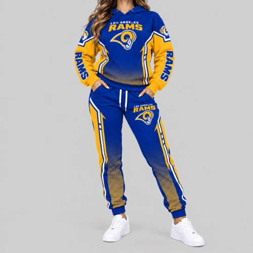 Los Angeles Rams | NFL Gradient Sleeve Hoodie Jogger Set TD