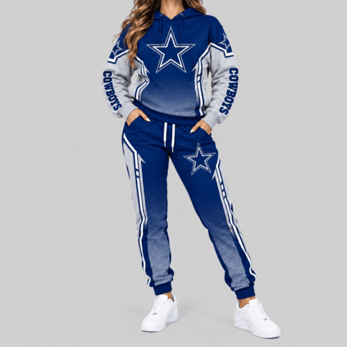 Dallas Cowboys | NFL Gradient Sleeve Hoodie Jogger Set TD