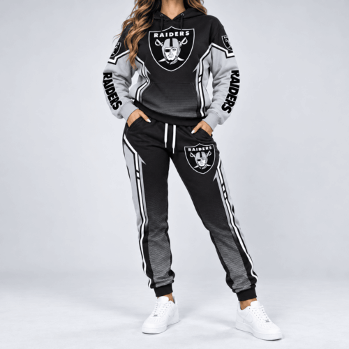 Las Vegas Raiders | NFL Gradient Sleeve Hoodie Jogger Set TD