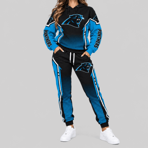 Carolina Panthers | NFL Gradient Sleeve Hoodie Jogger Set TD
