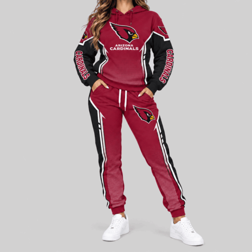 Arizona Cardinals | NFL Gradient Sleeve Hoodie Jogger Set TD