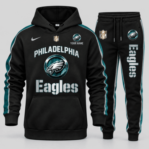 Philadelphia Eagles | NFL Gold Emblem Hoodie Jogger Set TD