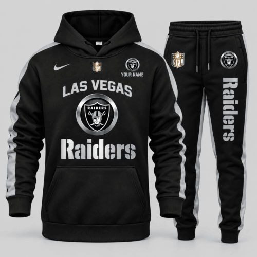 Las Vegas Raiders | NFL Gold Emblem Hoodie Jogger Set TD