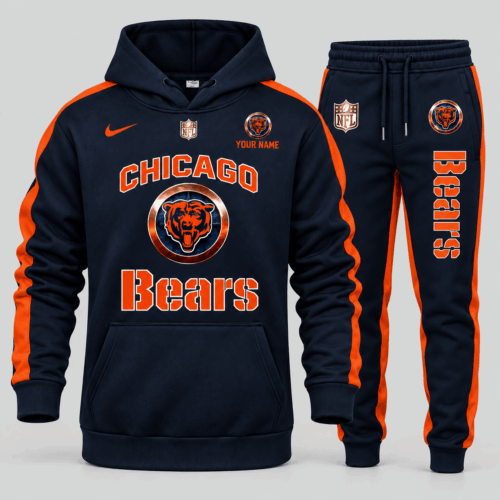 Chicago Bears | NFL Gold Emblem Hoodie Jogger Set TD