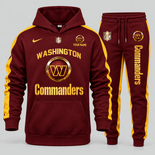 Washington Commanders | NFL Gold Emblem Hoodie Jogger Set TD