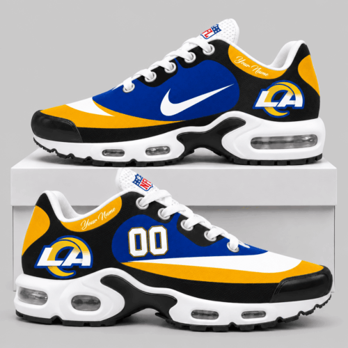 Los Angeles Rams | NFL Custom Name Number Air Cushion Sneakers TD