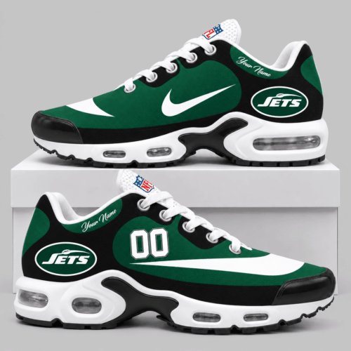 New York Jets | NFL Custom Name Number Air Cushion Sneakers TD