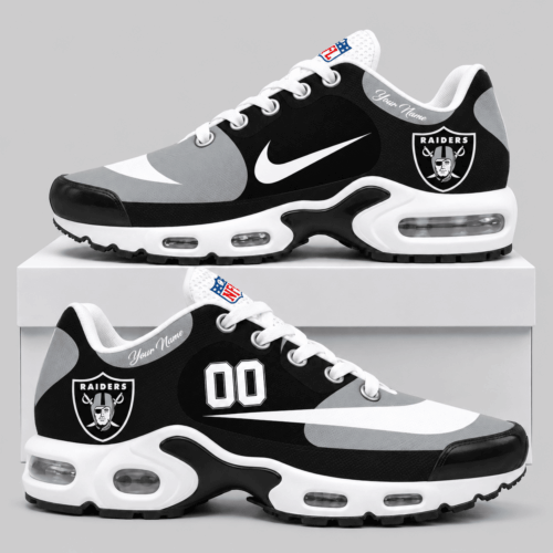 Las Vegas Raiders | NFL Custom Name Number Air Cushion Sneakers TD