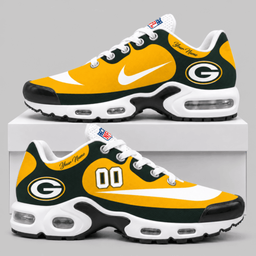 Green Bay Packers | NFL Custom Name Number Air Cushion Sneakers TD