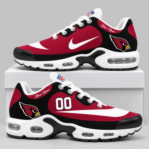 Arizona Cardinals | NFL Custom Name Number Air Cushion Sneakers TD