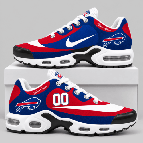 Buffalo Bills | NFL Custom Name Number Air Cushion Sneakers TD