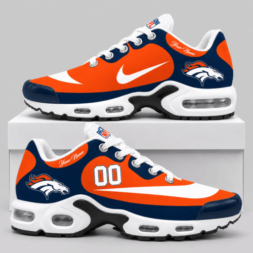 Denver Broncos | NFL Custom Name Number Air Cushion Sneakers TD
