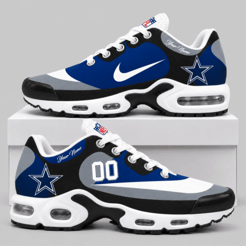 Dallas Cowboys | NFL Custom Name Number Air Cushion Sneakers TD
