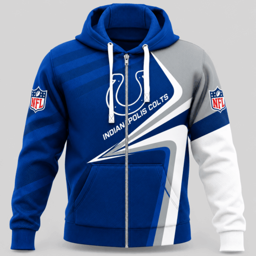 Indianapolis Colts | NFL Swoosh Wave Zip Hoodie TD