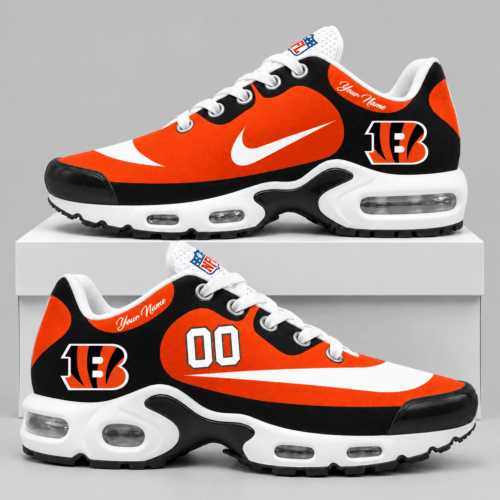 Cincinnati Bengals | NFL Custom Name Number Air Cushion Sneakers TD