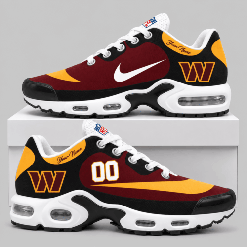 Washington Commanders | NFL Custom Name Number Air Cushion Sneakers TD