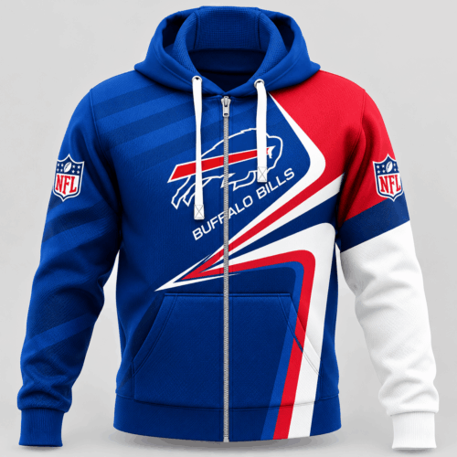 Buffalo Bills | NFL Swoosh Wave Zip Hoodie TD