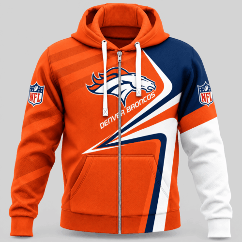 Denver Broncos | NFL Swoosh Wave Zip Hoodie TD