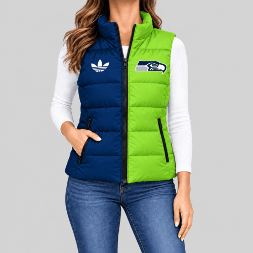 Seattle Seahawks | NFL Split Color Puffer Vest TD