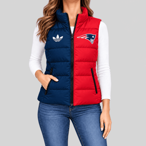 New England Patriots | NFL Split Color Puffer Vest TD