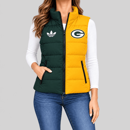 Green Bay Packers | NFL Split Color Puffer Vest TD