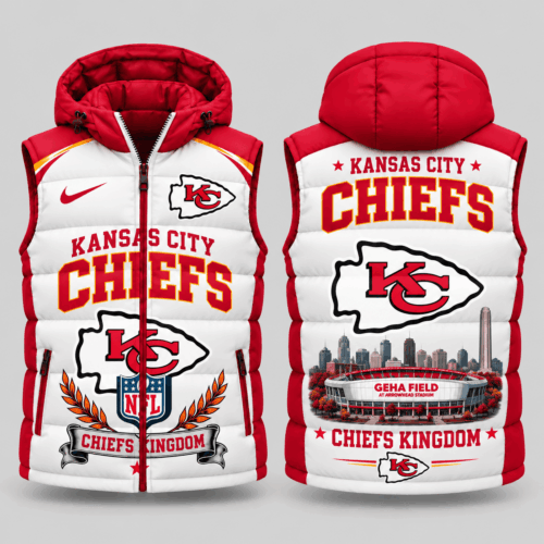 Kansas City Chiefs | NFL Winged Crest Hooded Puffer Vest TD