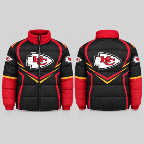 Kansas City Chiefs | NFL Chevron Panel Puffer Jacket TD