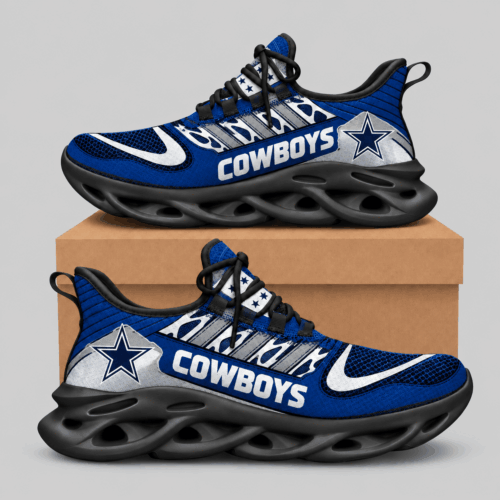 Dallas Cowboys | NFL Swoosh Wordmark Wave Sole Sneakers TD