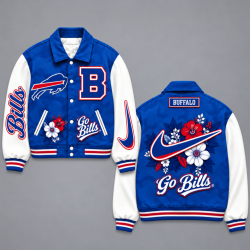 Buffalo Bills | Premium NFL Floral Varsity Jacket NY