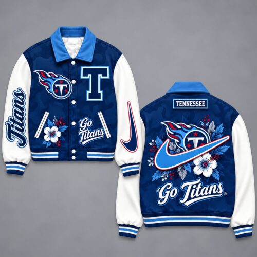 Tennessee Titans | Premium NFL Floral Varsity Jacket NY