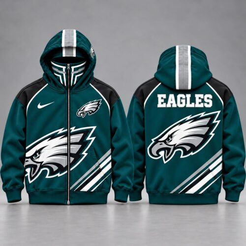 Philadelphia Eagles | Premium NFL Athletic Full Zip Hooded Jacket NY