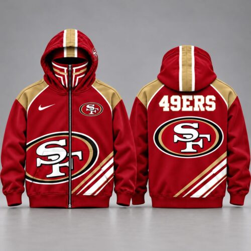 San Francisco 49ers | Premium NFL Athletic Full Zip Hooded Jacket NY