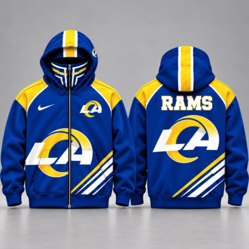Los Angeles Rams | Premium NFL Athletic Full Zip Hooded Jacket NY